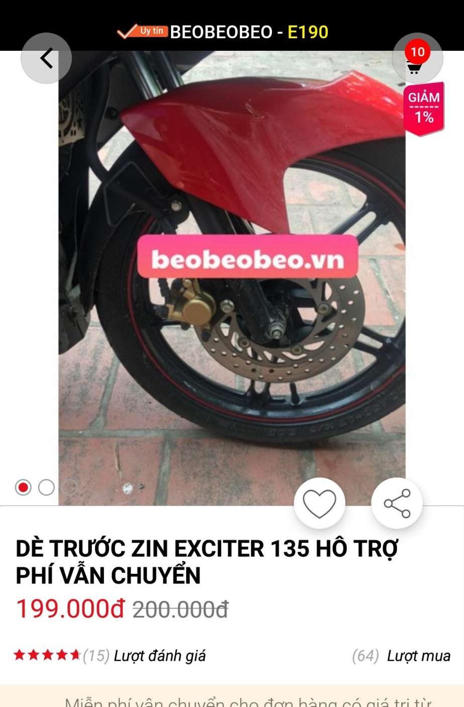 De trước Yamaha Exciter 135  Beo Beo Beo Shop